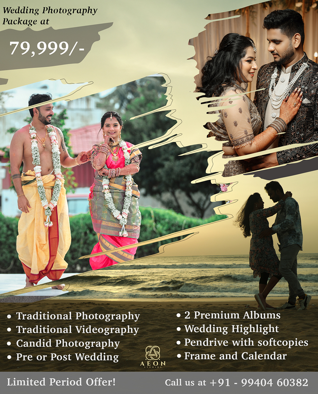 Aeon Studios Facebook ad: (1.5k+ Happy Customers) Wedding Photography package now at…