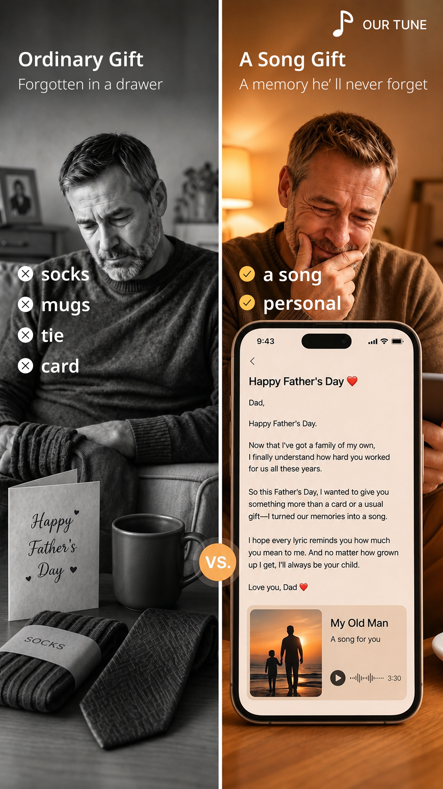Our Tune Facebook ad