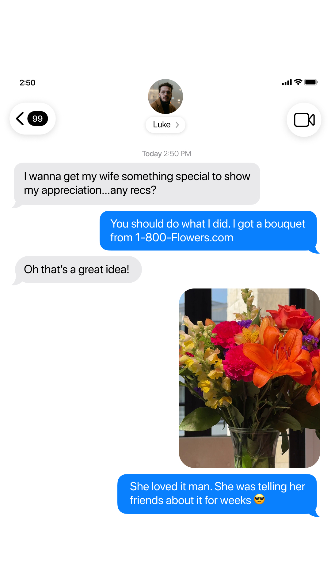 1-800-Flowers.com Facebook ad