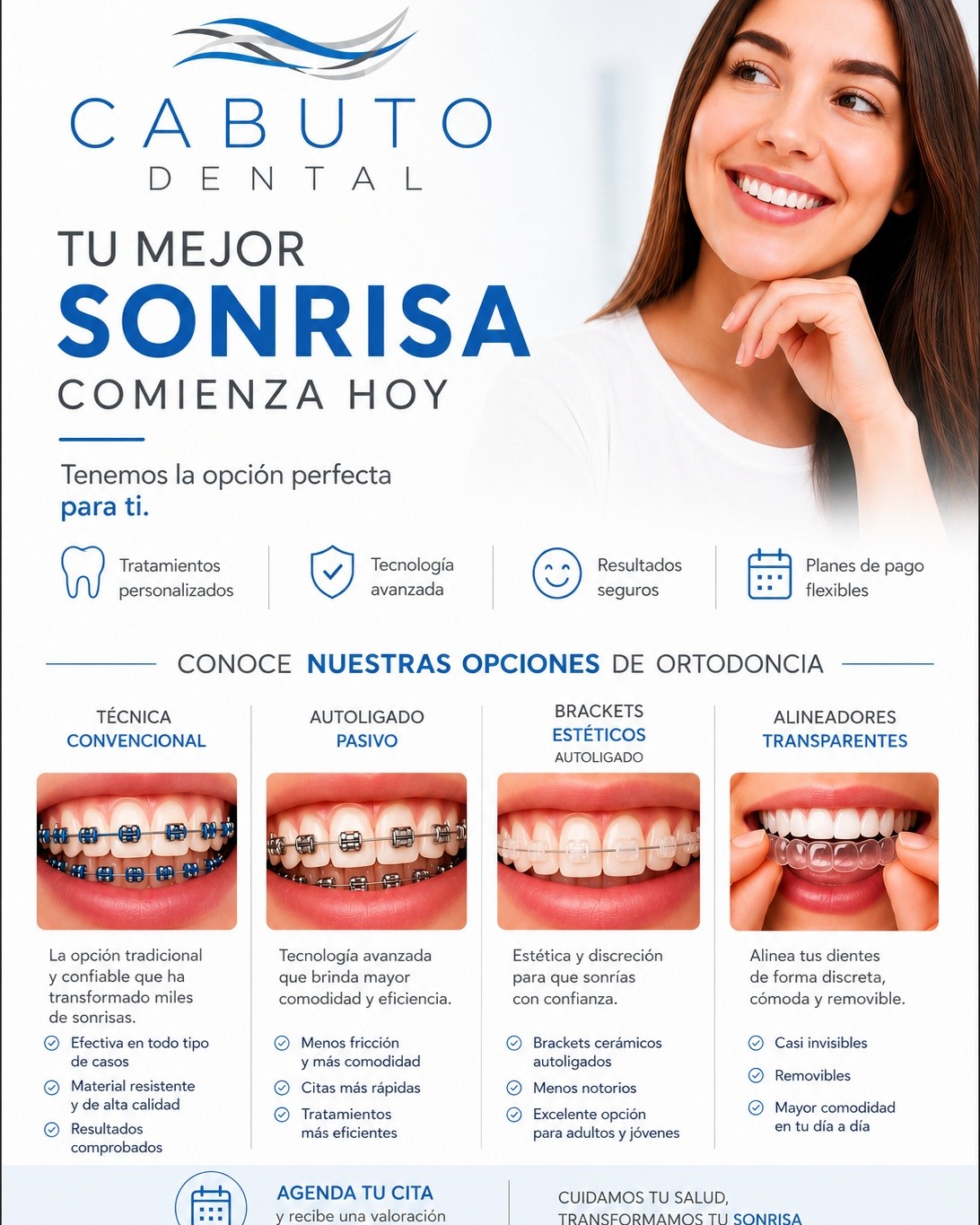 Cabuto Dental Facebook ad: Tu sonrisa merece el tratamiento ideal.