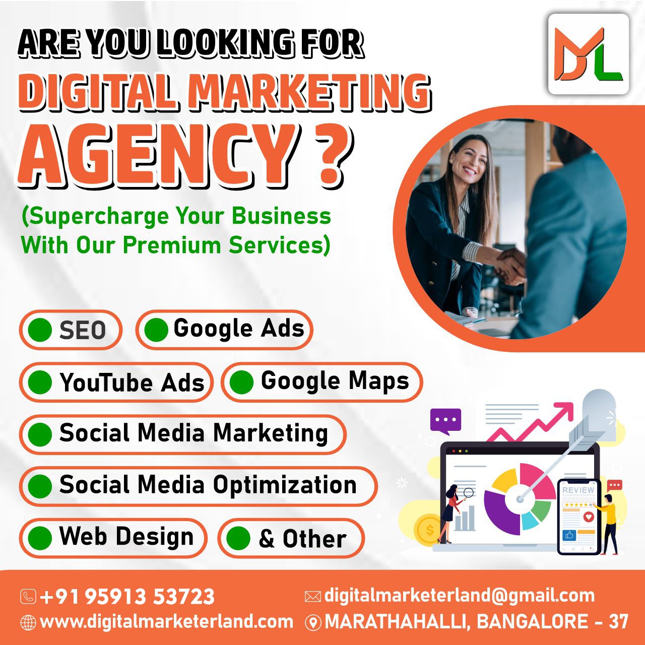 Digital Marketer Land Facebook ad: Take Your Business to the Next Level!