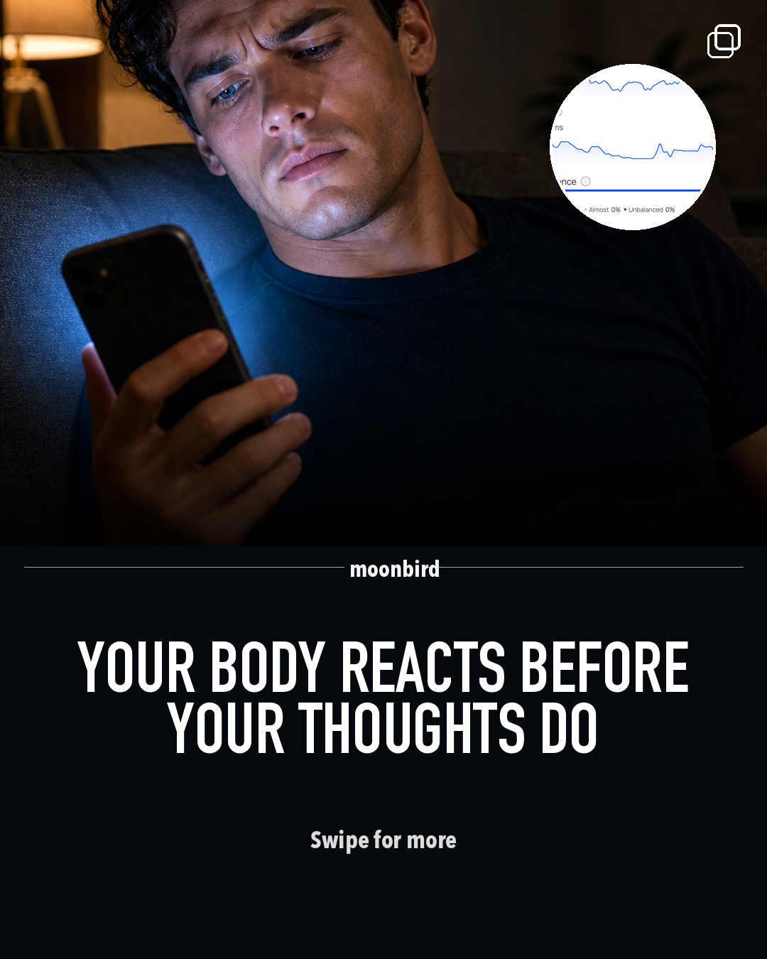 moonbird Facebook ad: Watch your stress response shift