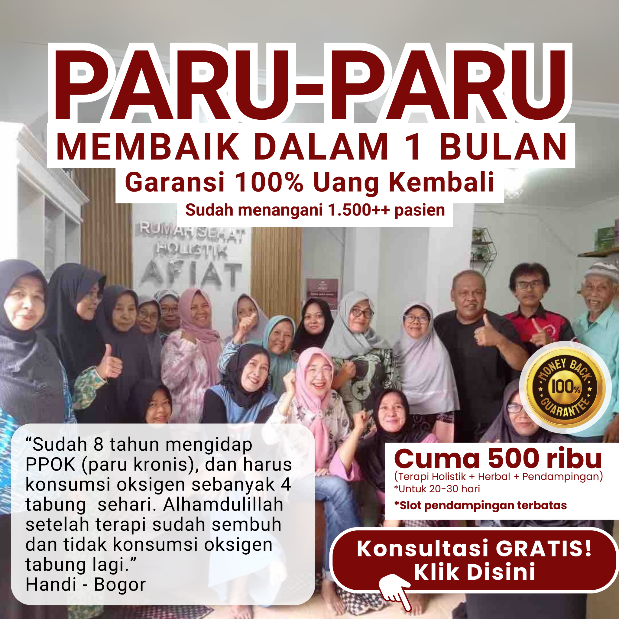 AFIAT Holistic Centre Facebook ad
