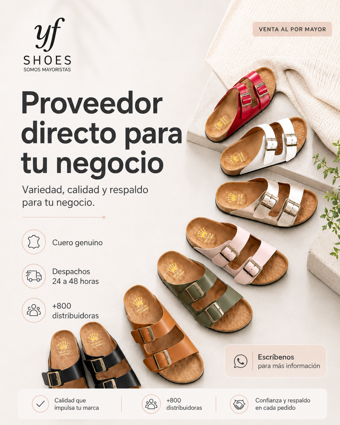 YF SHOES Facebook ad: Venta al por mayor
