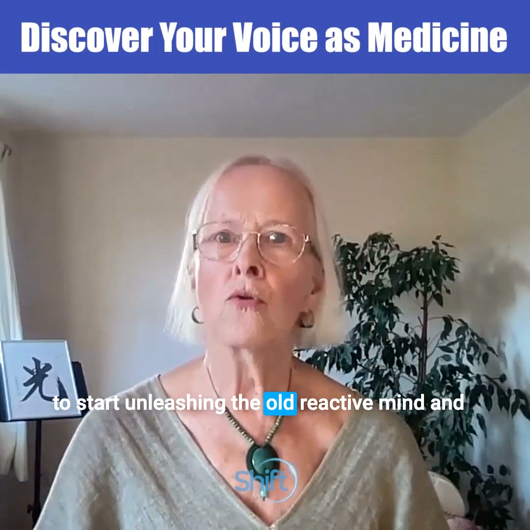 The Shift Network Facebook ad: Discover Your Voice as Medicine