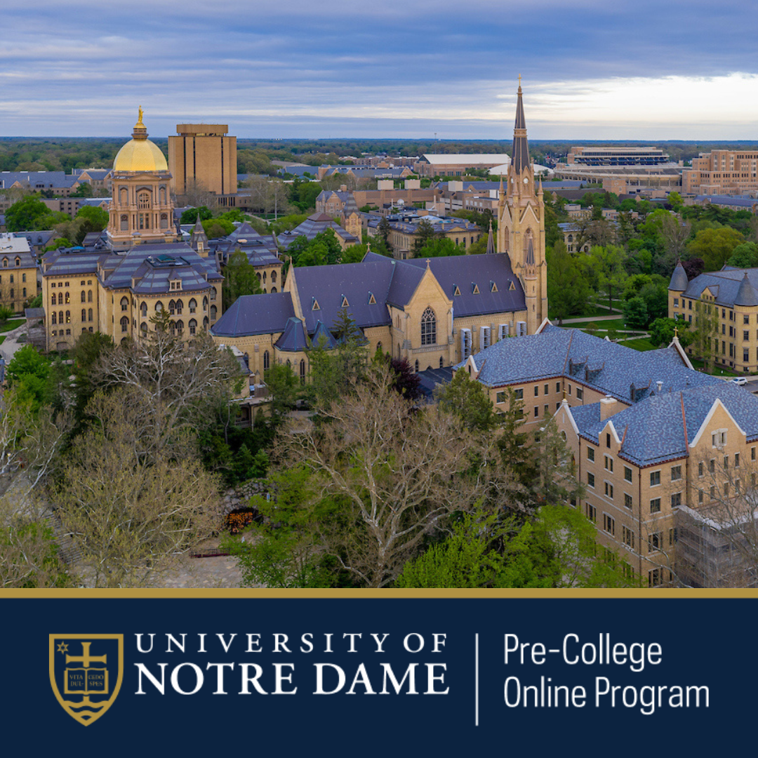 Notre Dame Pre-College Online Program Facebook ad