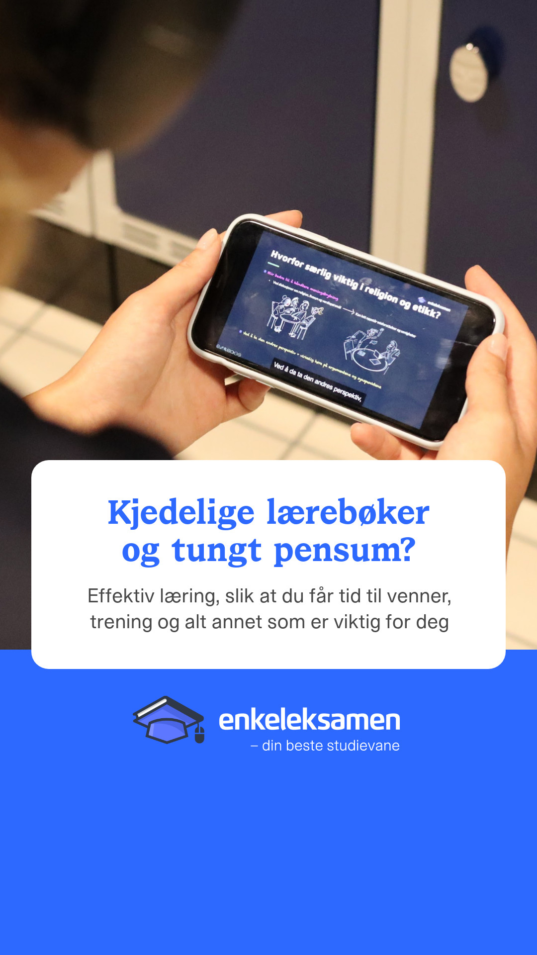 Enkeleksamen.no Facebook ad from Oct 6, 2025