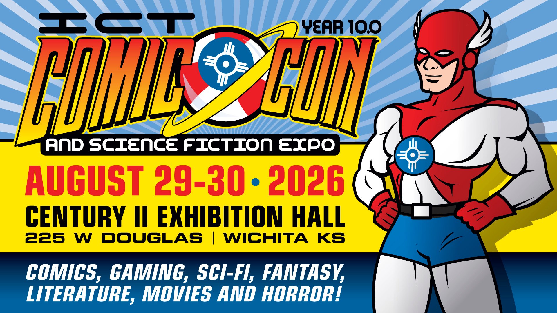 ICT Comic Con and Science Fiction Expo Facebook ad: ICT Comic Con and Science Fiction Expo Year 10.0