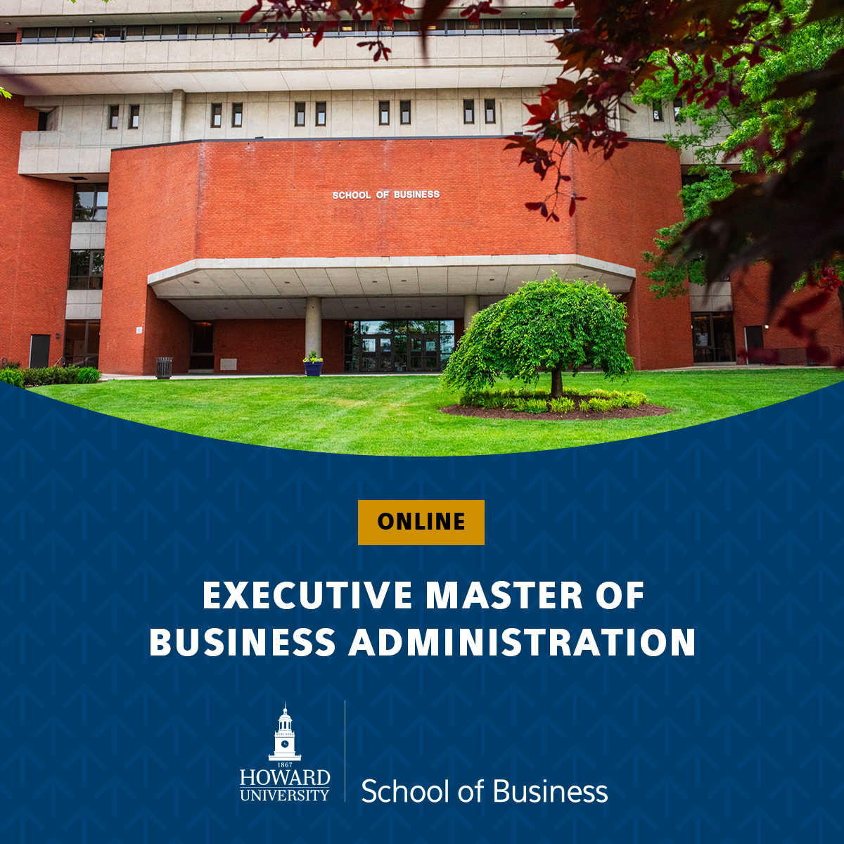 Howard University, School of Business Facebook ad: Complete in 18 months
