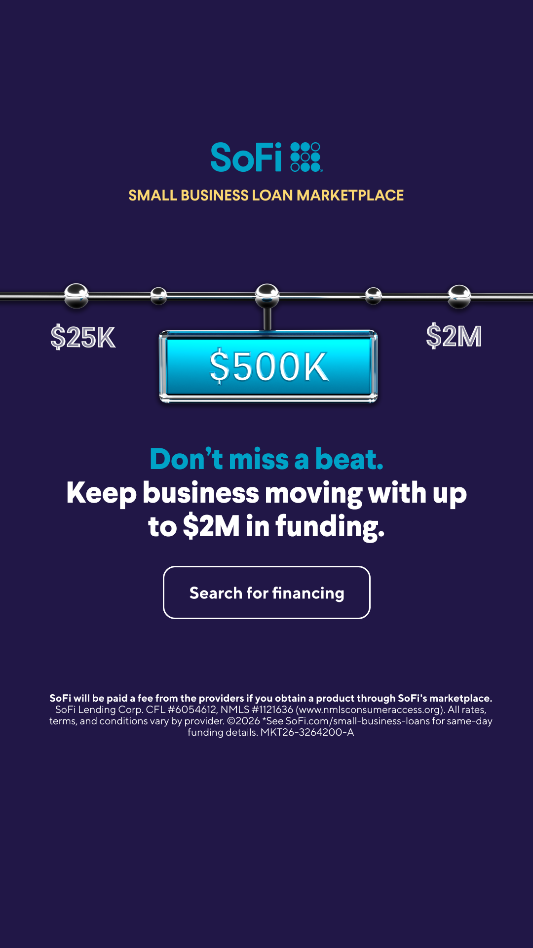 SoFi Facebook ad