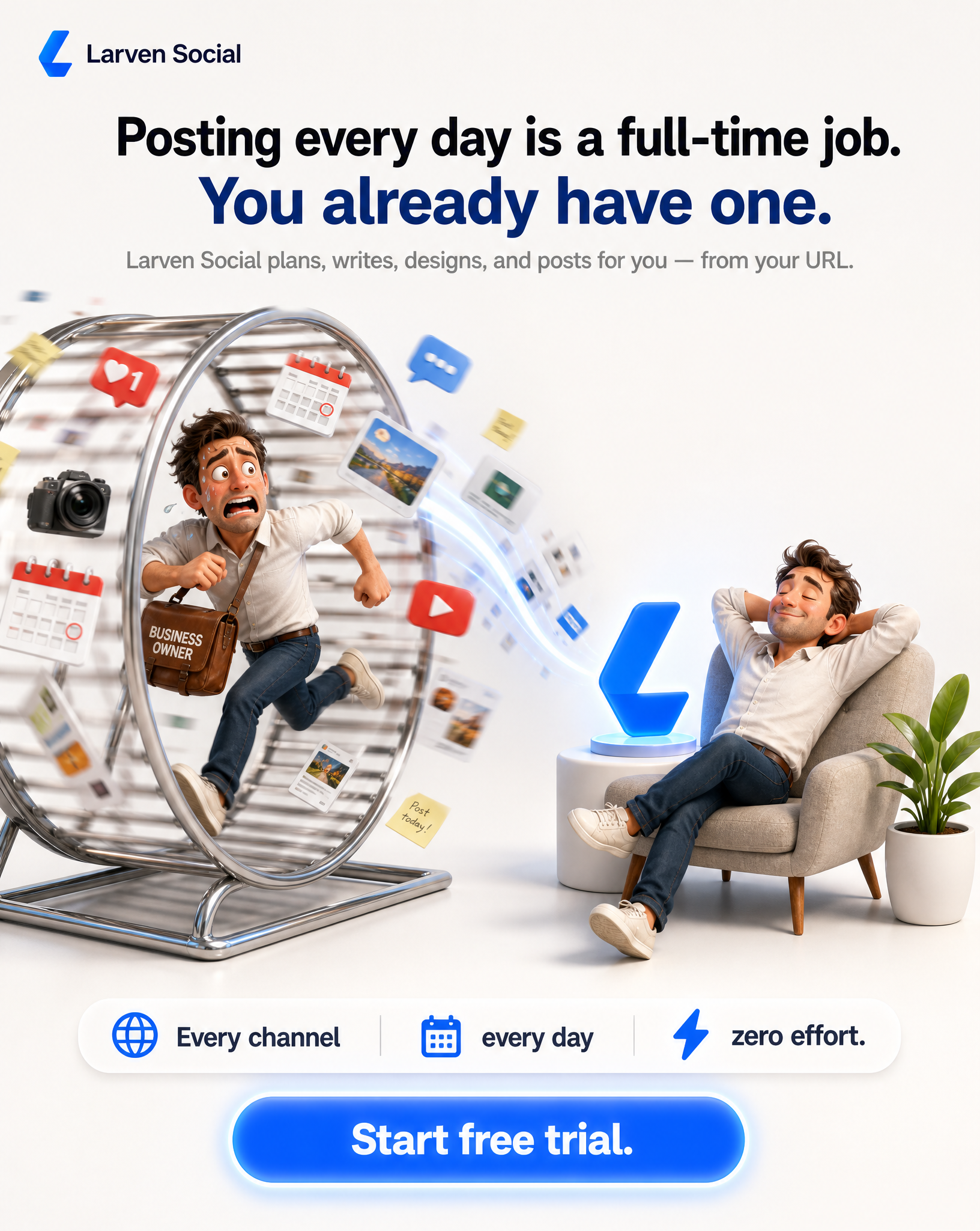 Larven AI Facebook ad