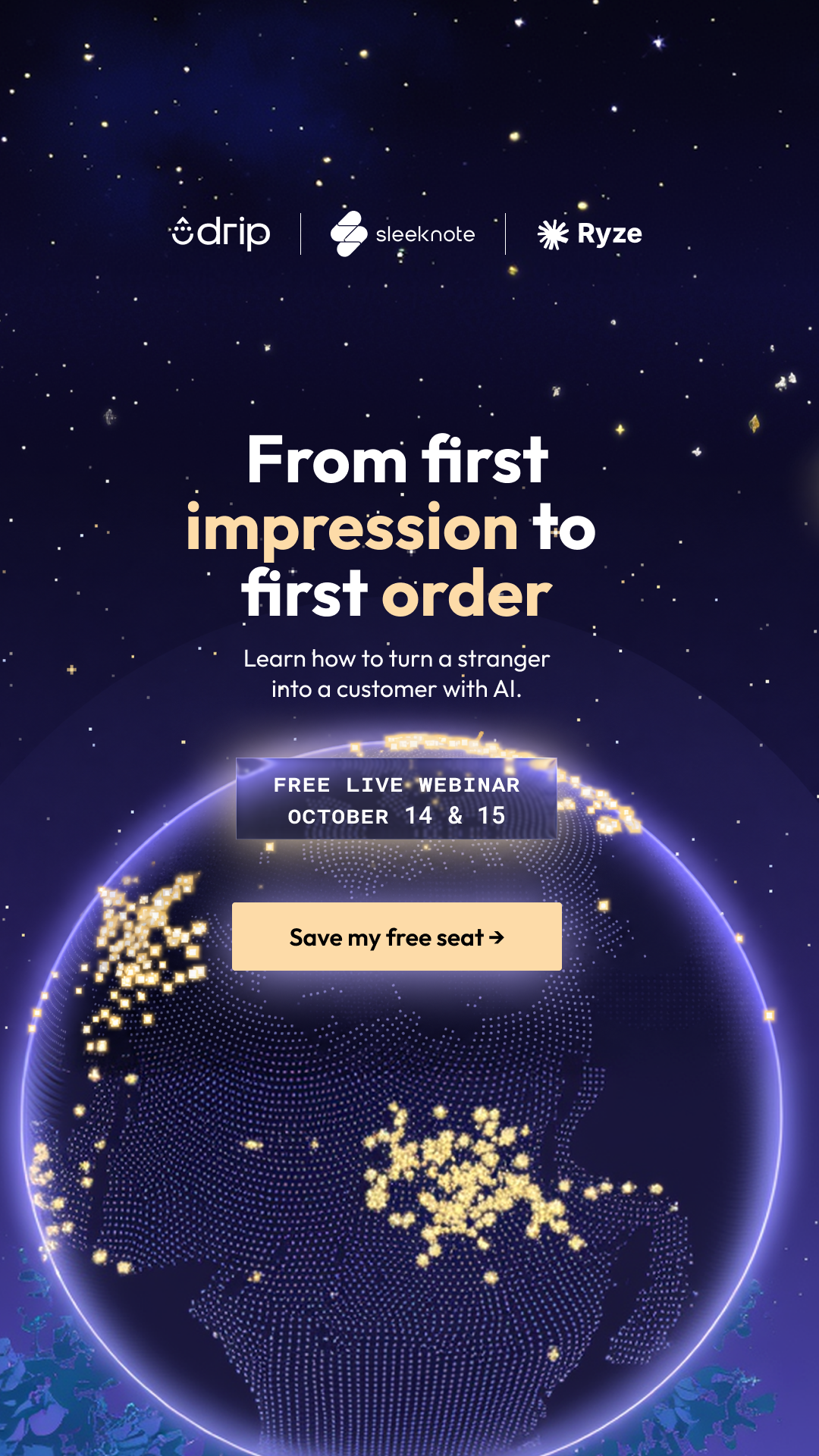 Drip Email Marketing for Ecommerce Facebook ad: Save your seat