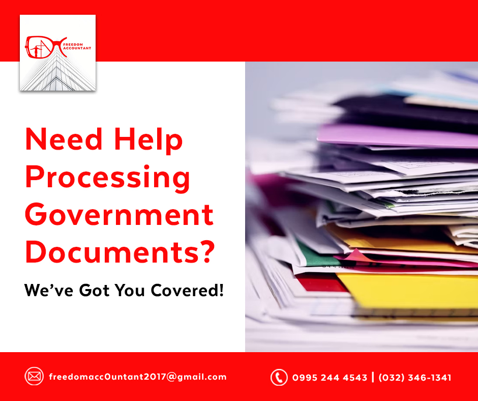 FA Accounting and Bookkeeping Services Facebook ad: Need Help Processing Government Documents?