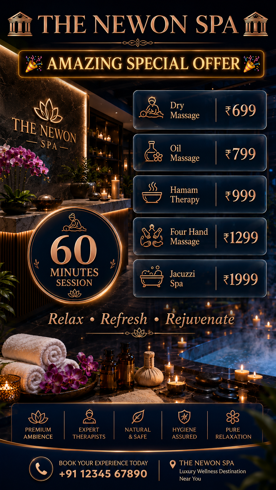 Newon Facebook ad: Book Now