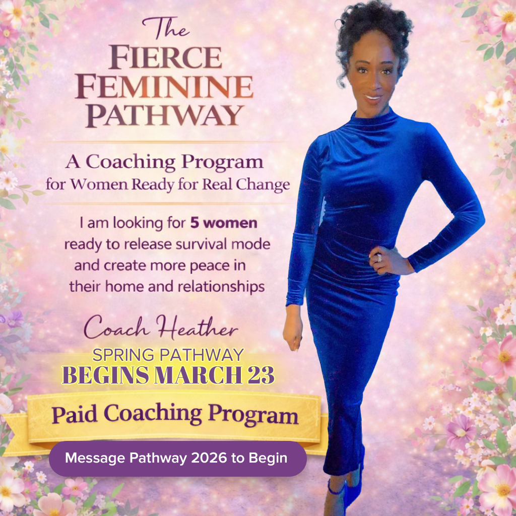 Heather Wilson-Phillips Feminine Lifestyle & Transformation Coach Facebook ad: Message Me to Begin