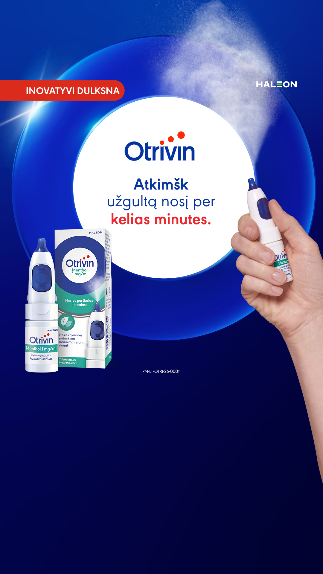 Otrivin Facebook ad: Kvėpuok laisviau