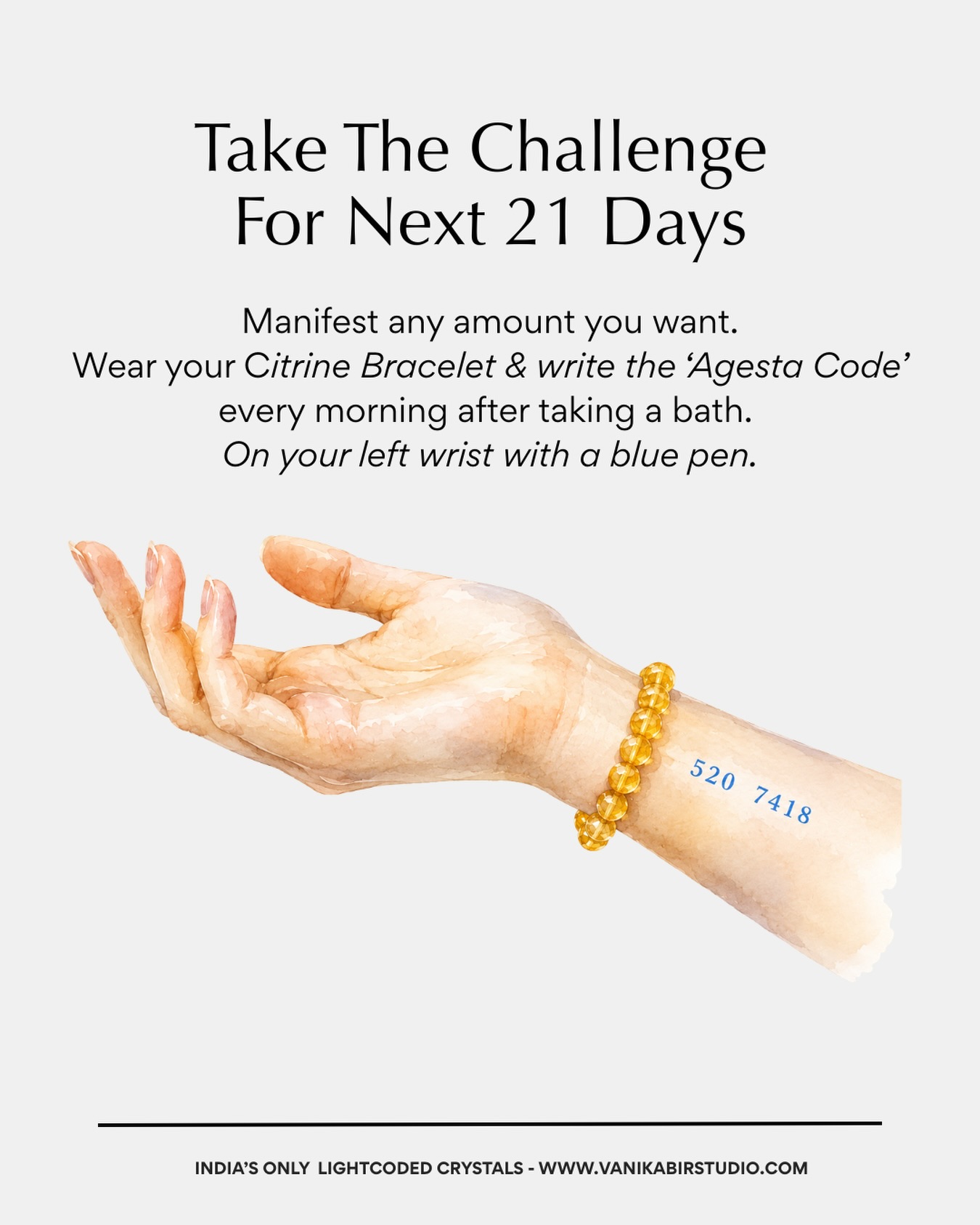 Vani Kabir Studio Facebook ad: Manifest any amount you desire with the power…