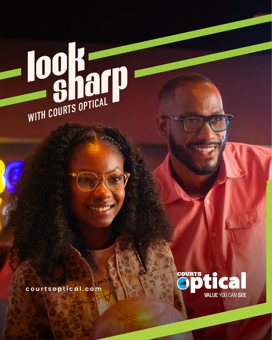 Courts Optical Trinidad & Tobago Facebook ad