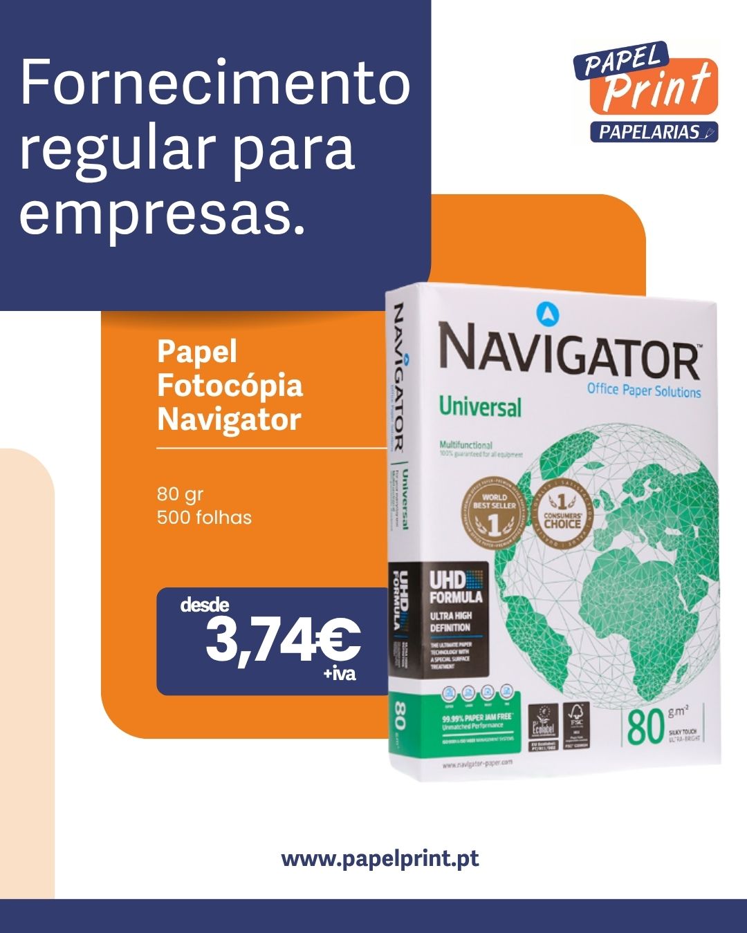 Papel Print - Papelaria e Material de Escritório Facebook ad: Portes Grátis >50€