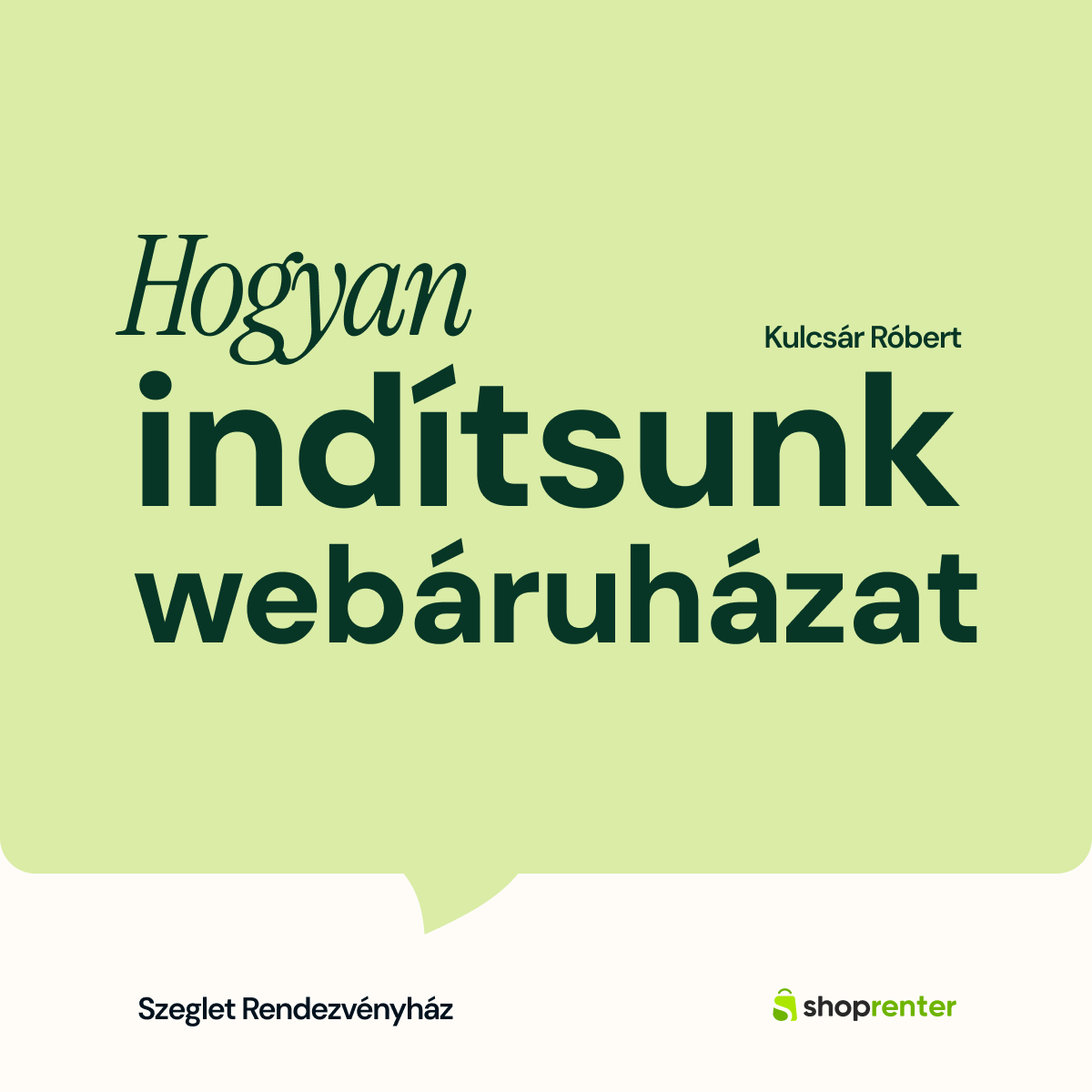 Shoprenter Facebook ad