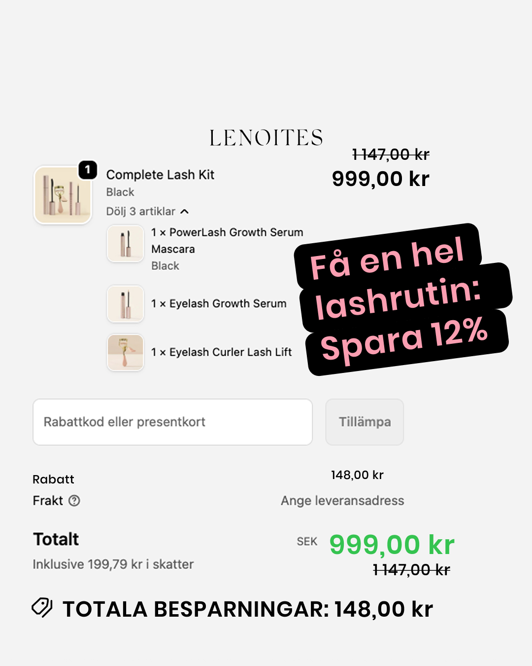 Lenoites Facebook ad