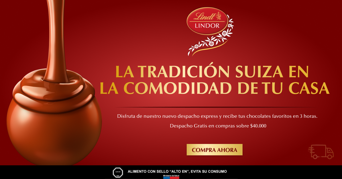 Lindt Facebook ad: La tradición suiza, en la comodidad de tu casa.