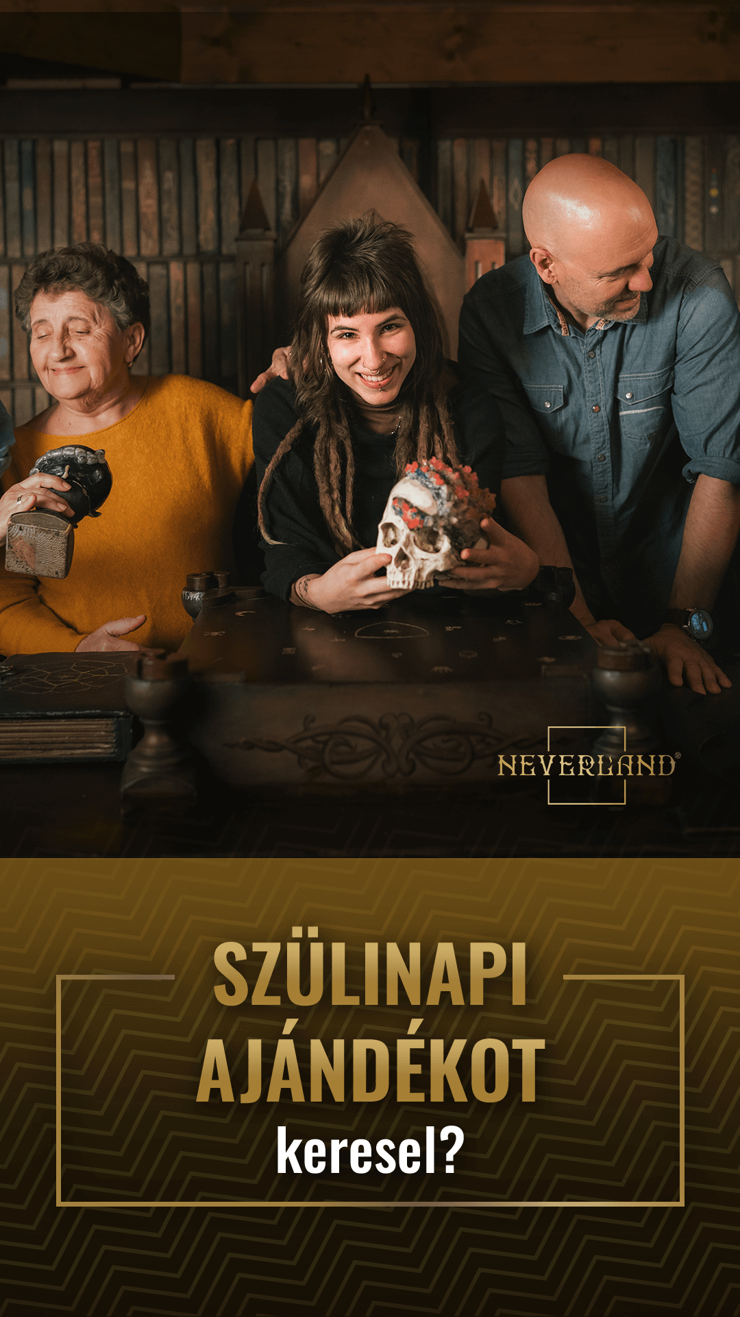 Neverland Bar • Escape Room • Pizzeria Facebook ad