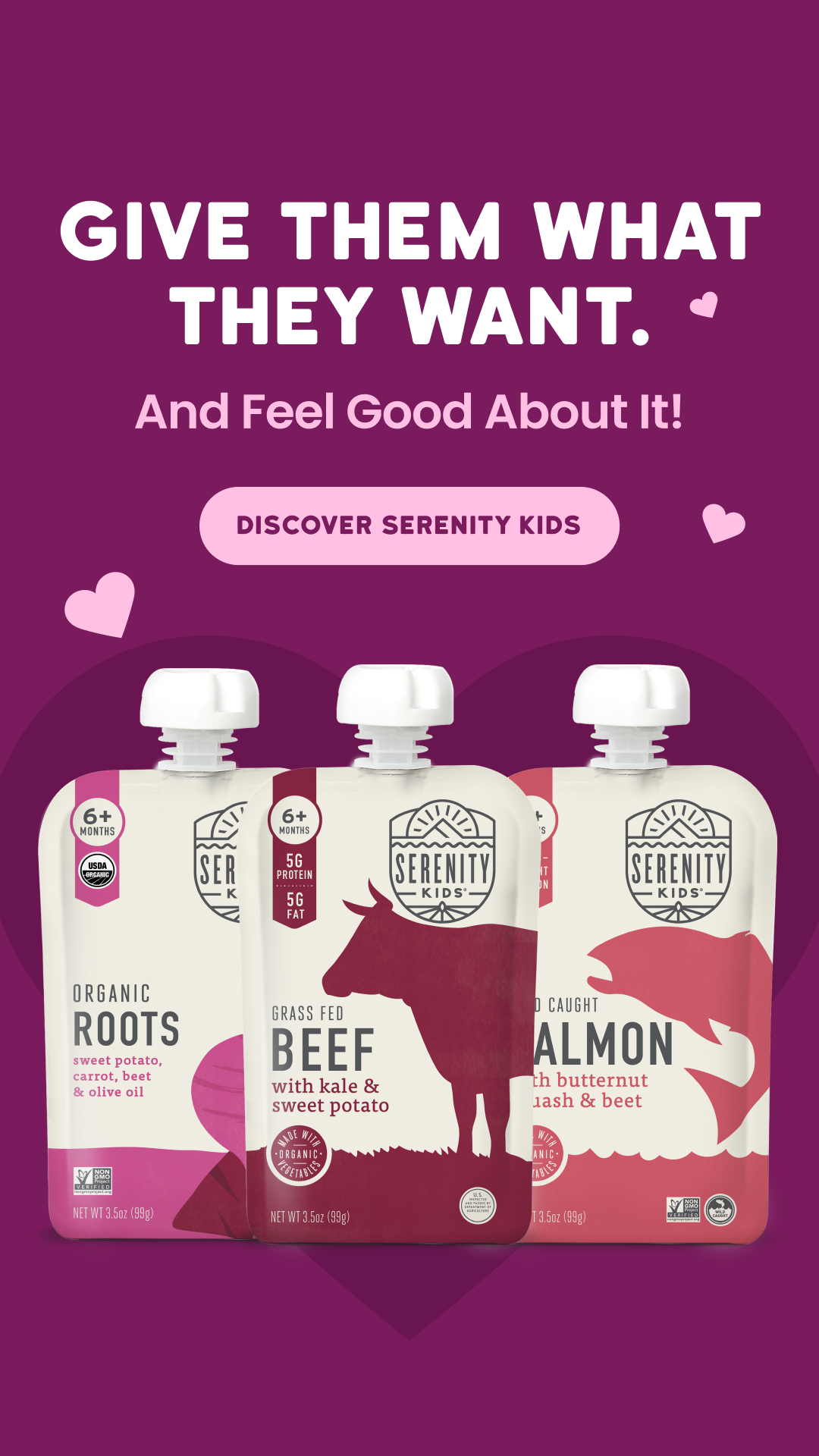 Serenity Kids Baby Food Facebook ad