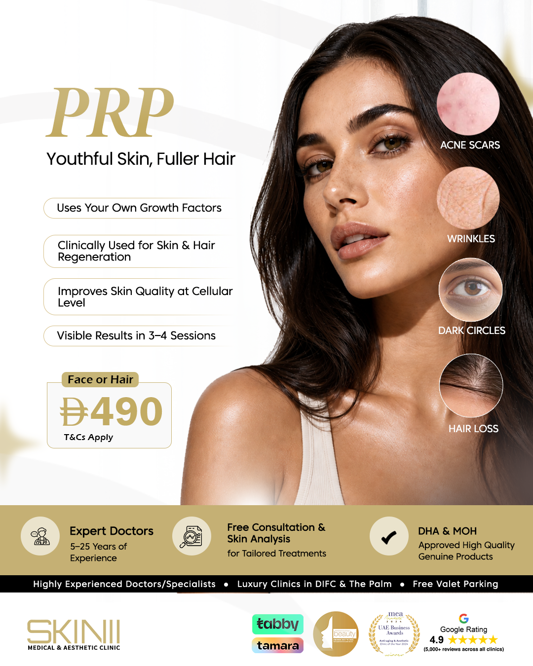 Skin111 Clinics Facebook ad from May 25, 2026