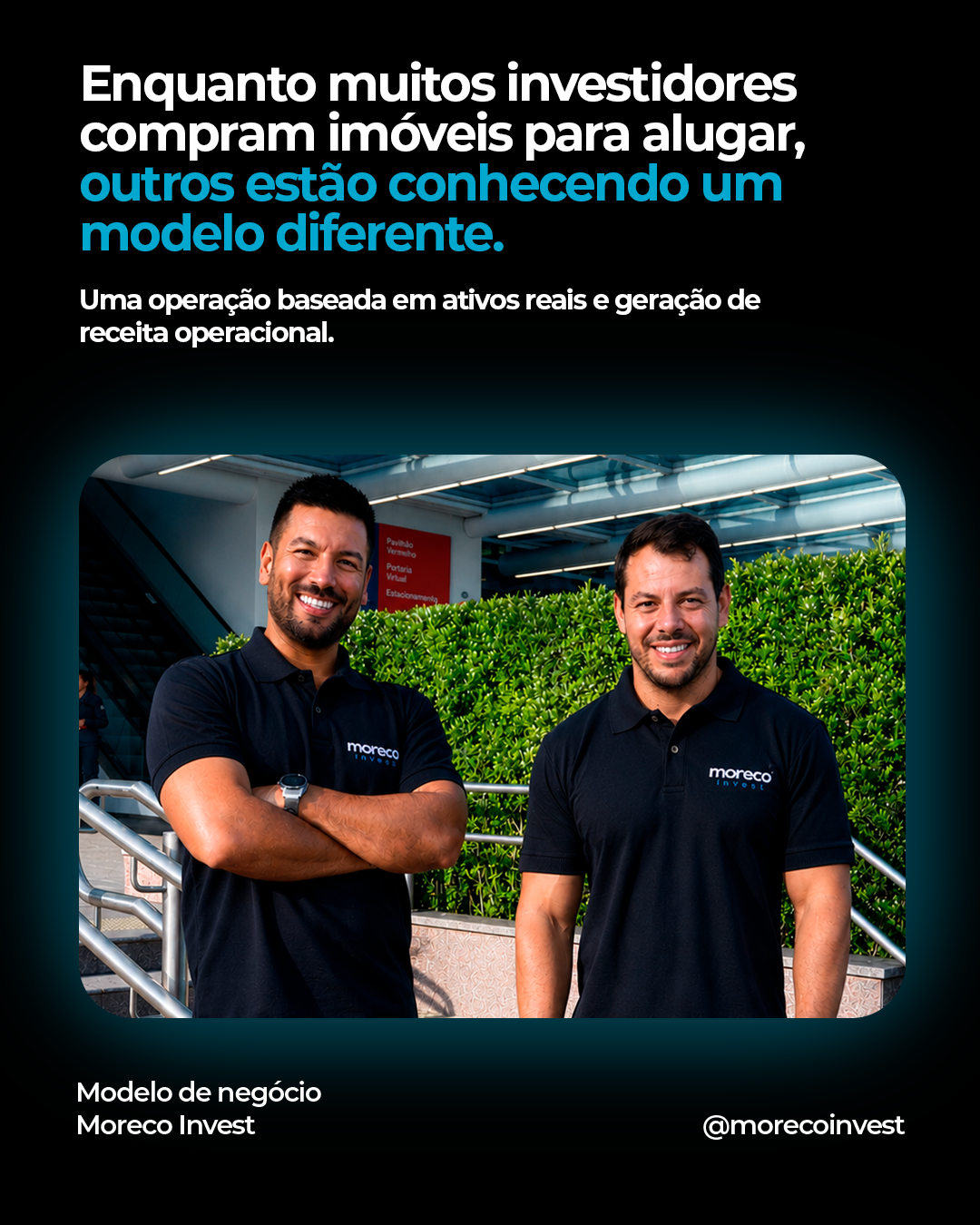 Moreco Invest Facebook ad: Enquanto muita gente ainda pensa em investimento…