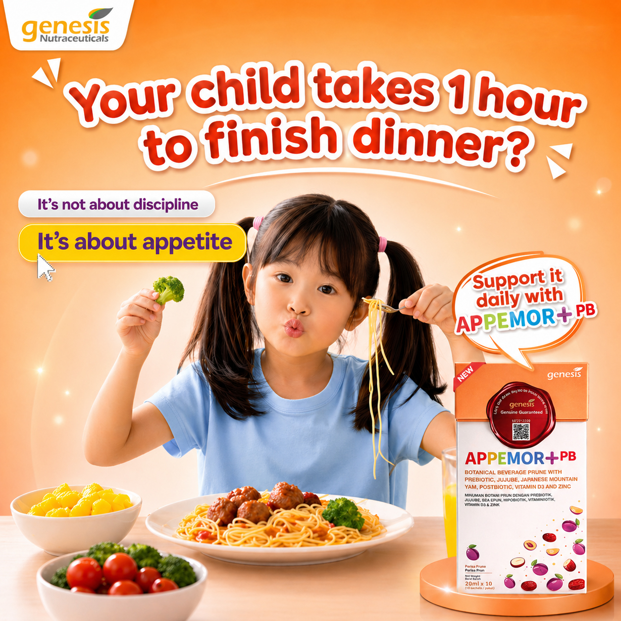 Appemor+ by Genesis Nutraceuticals Facebook ad