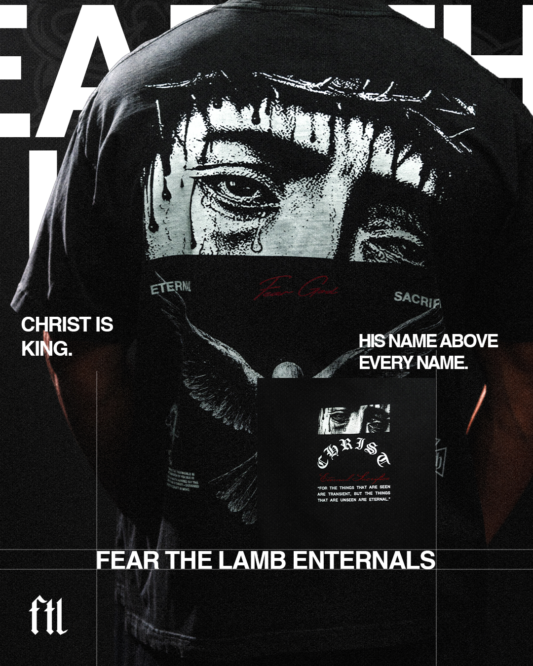 Fear the Lamb Apparel Facebook ad: Built for Eternity.