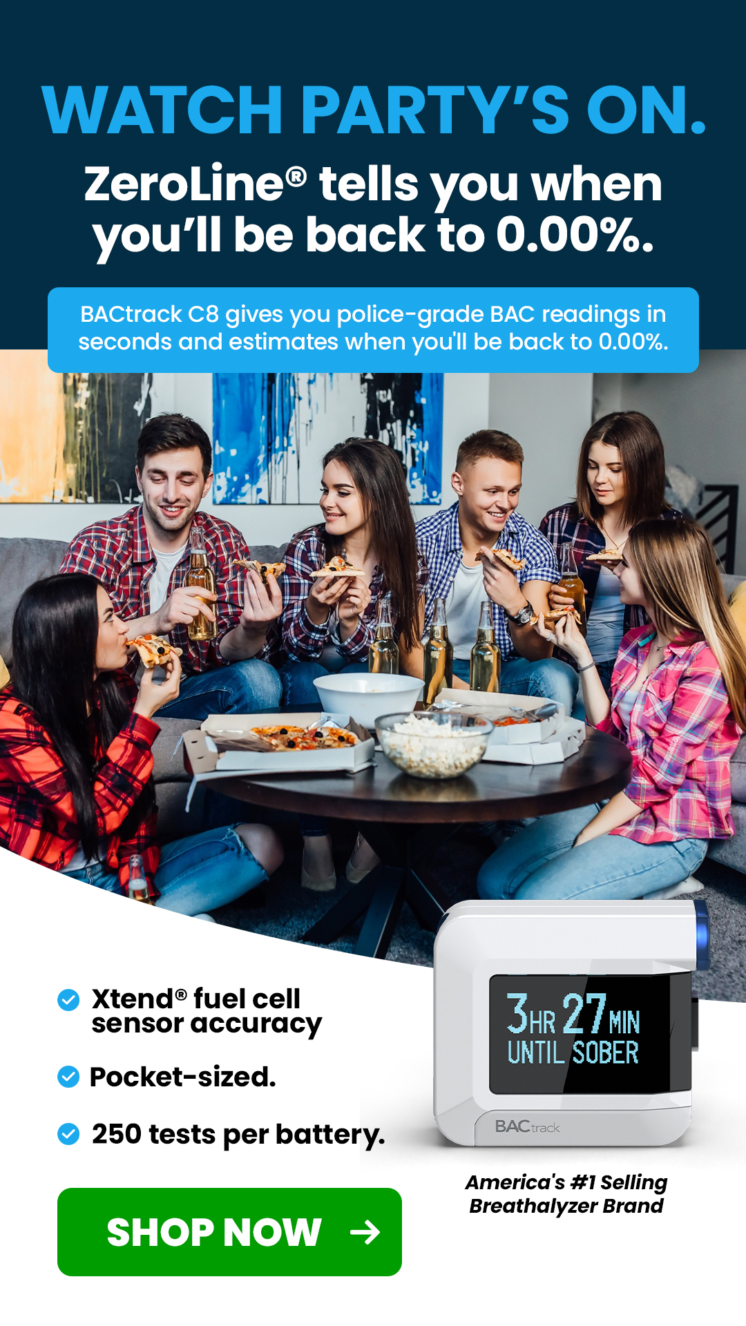 BACtrack Facebook ad