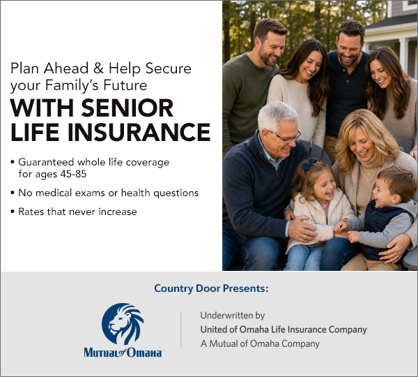 Country Door Insurance Network Facebook ad from Aug 10, 2026