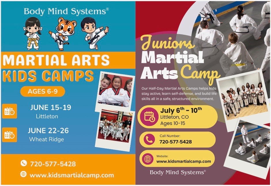 Body Mind Systems Colorado Facebook ad: Kid Half Day Martial Arts Summer Camps in Littleton &…