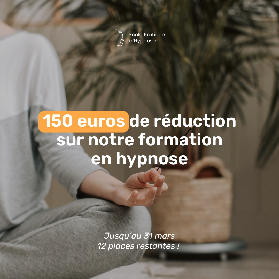 Ecole pratique d'hypnose Facebook ad: 12 places disponibles!