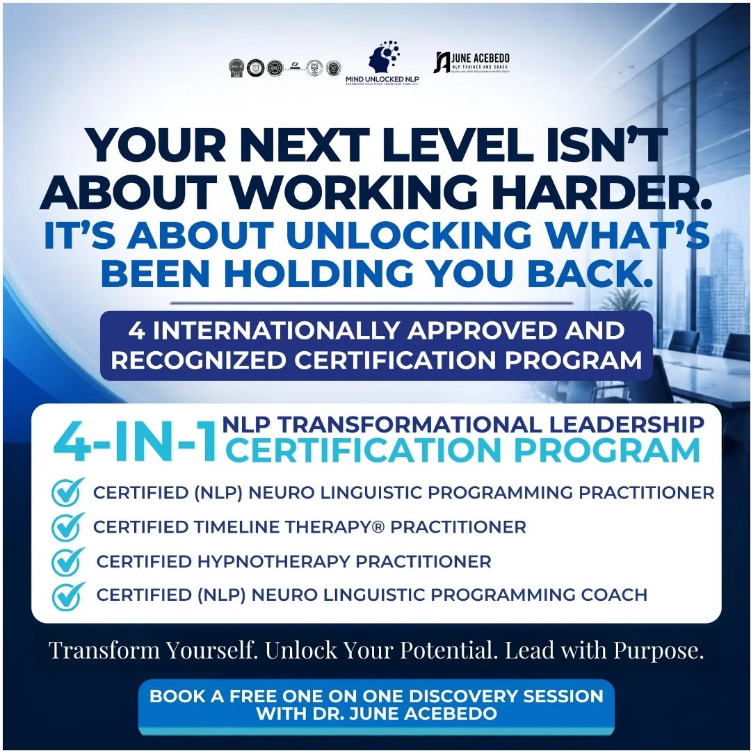 Dr. June Acebedo NLP Master Coach and Trainer Facebook ad: Get Ready To Transform Your Life!
