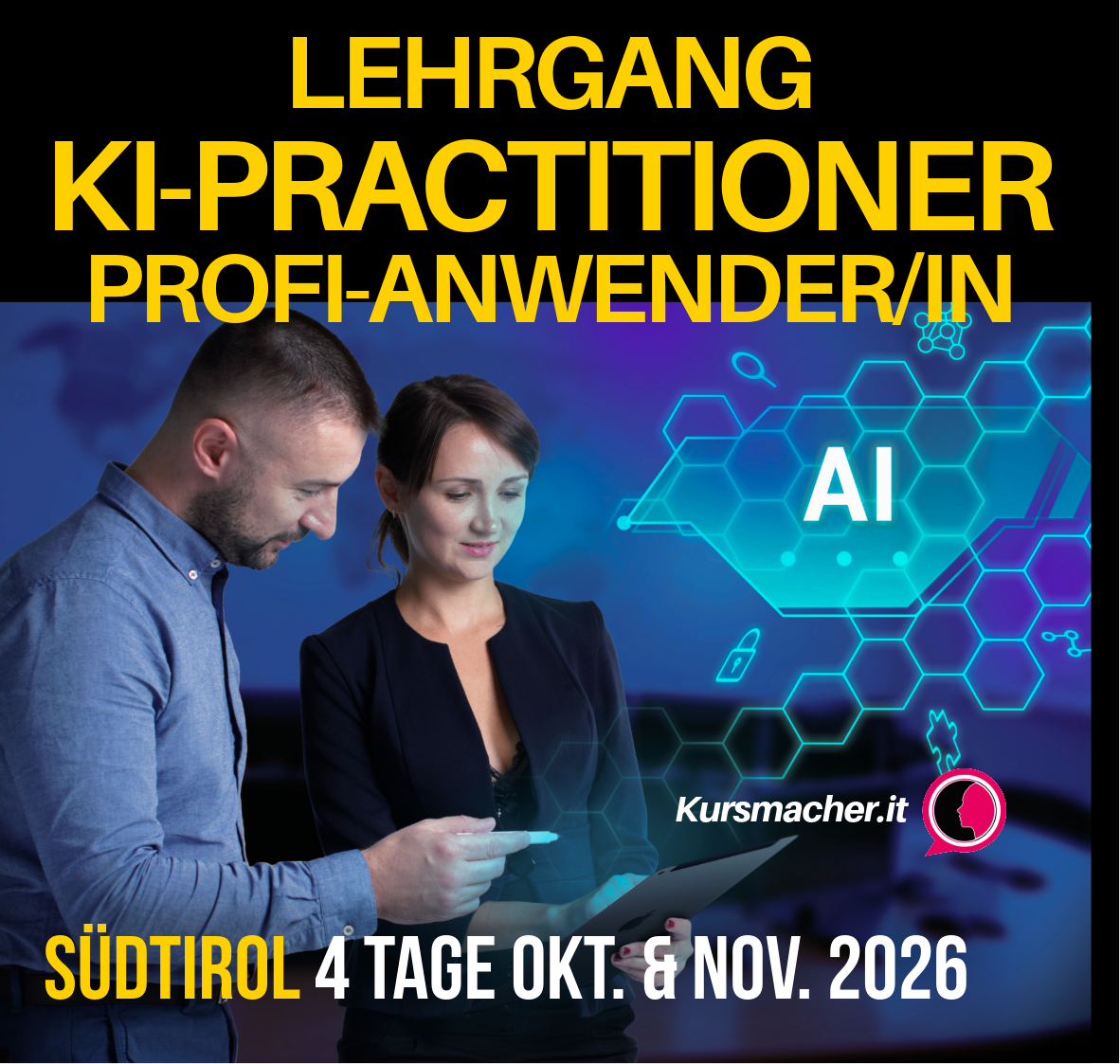 Die Kursmacher.it Kurse Seminare Weiterbildung Eventservice Südtirol Facebook ad: Jetzt mehr Infos anfordern!