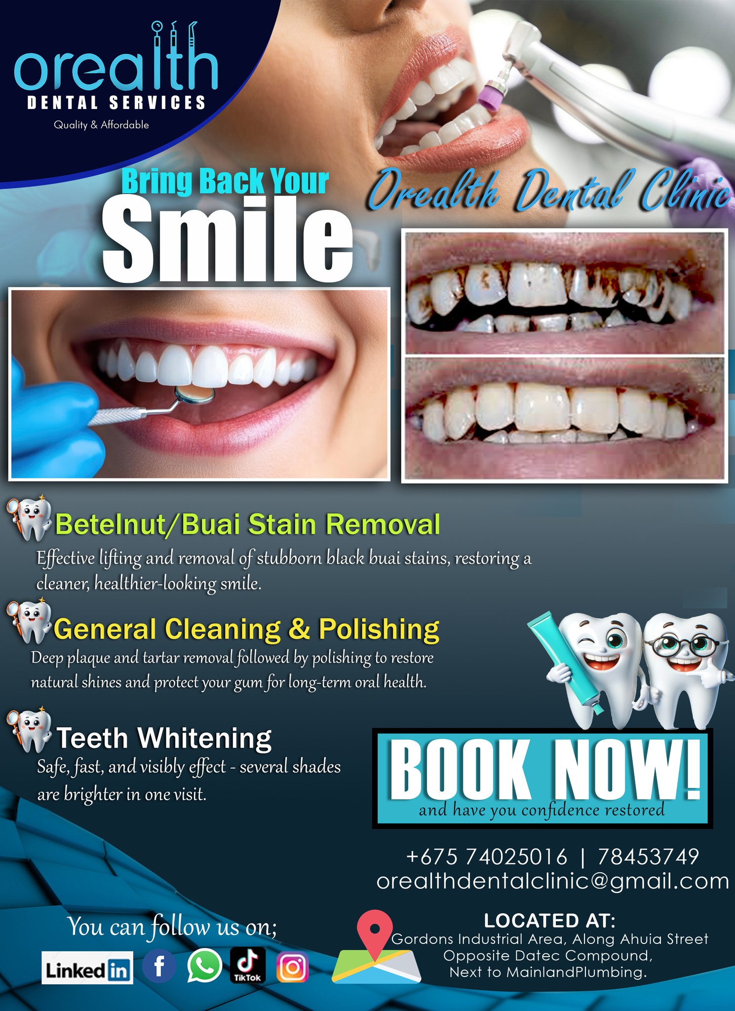 Orealth Dental Clinic Facebook ad