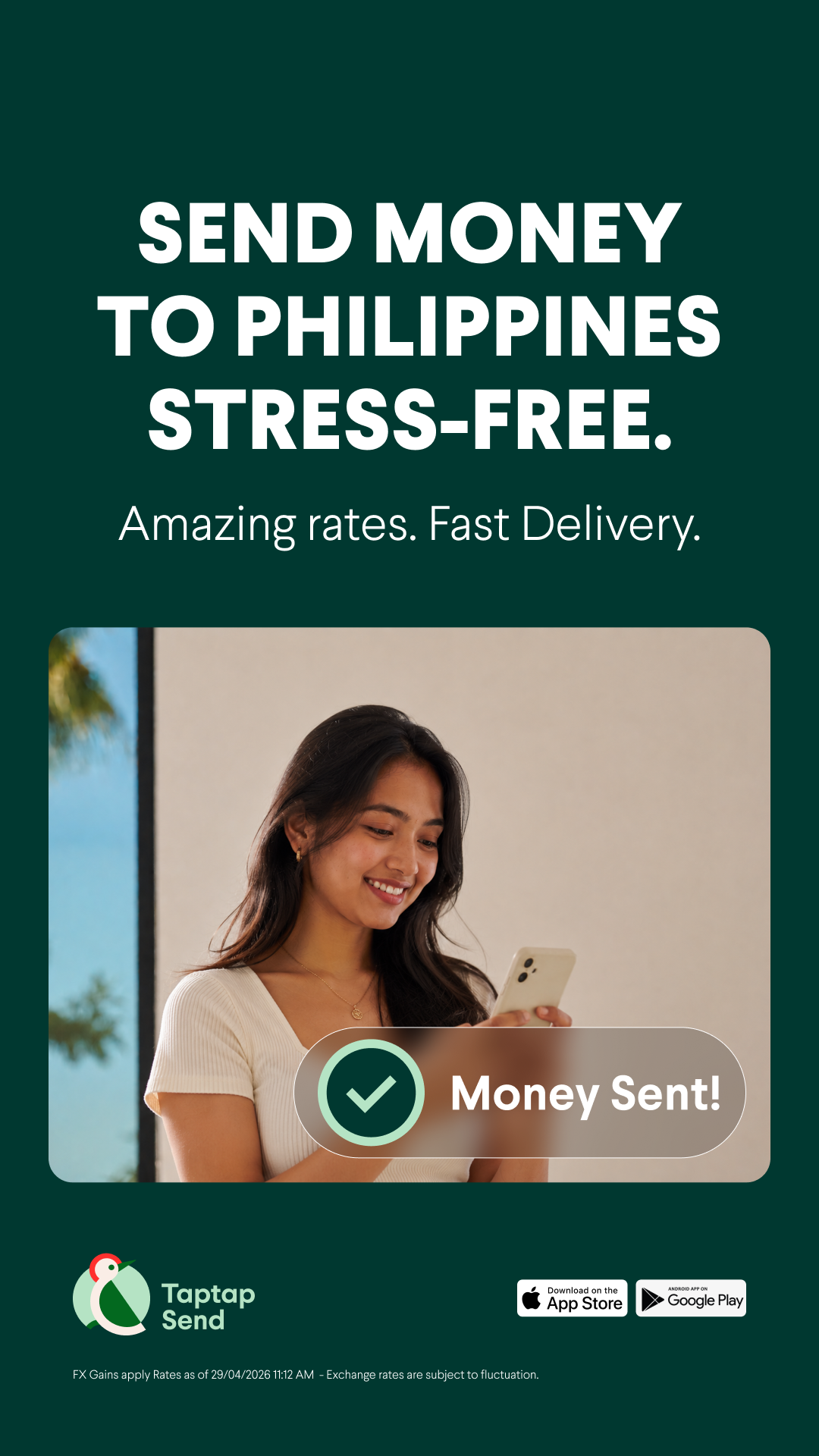 Taptap Send Facebook ad