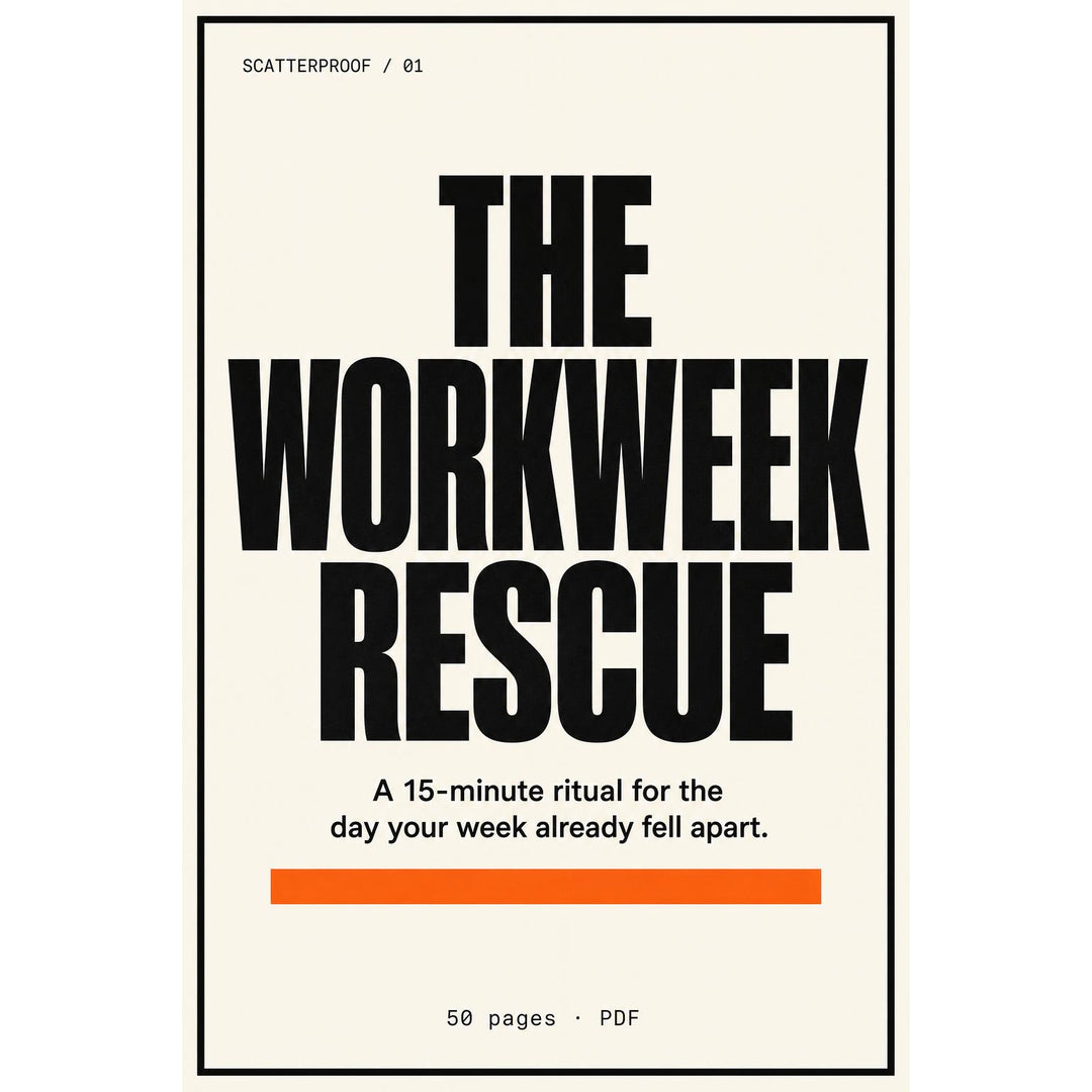Scatterproof Facebook ad: This ADHD planner expects you to fall off…