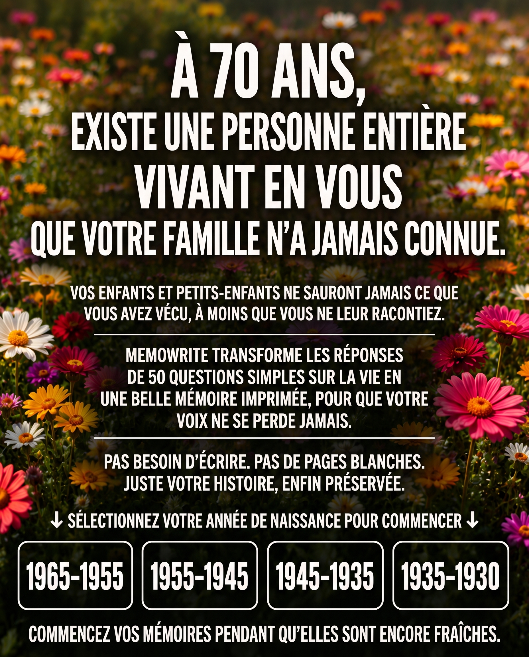 Memowrite Facebook ad