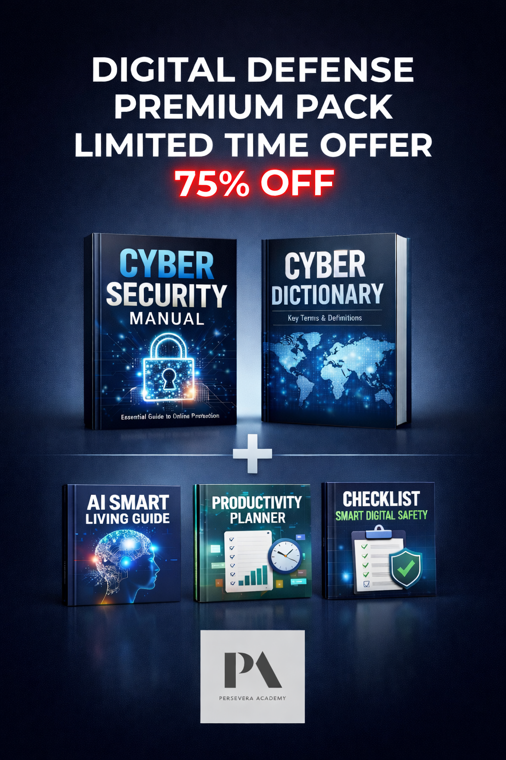 Persevera Academy Facebook ad: Digital Defense Toolkit - Premium Pack for…