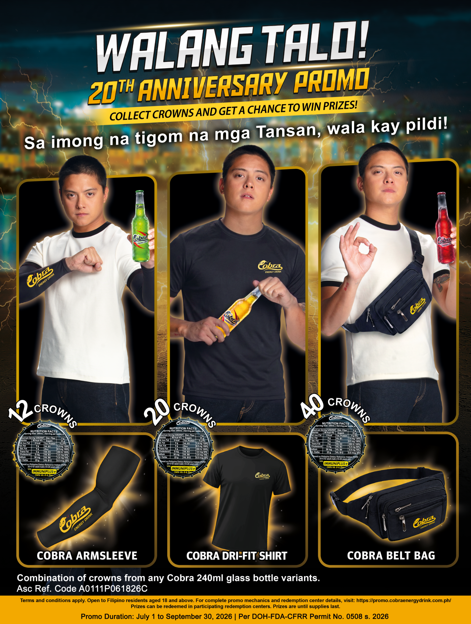 Cobra Energy Drink Facebook ad: Cobra Energy Drink: Walang Talo! 20th Anniversary Promo