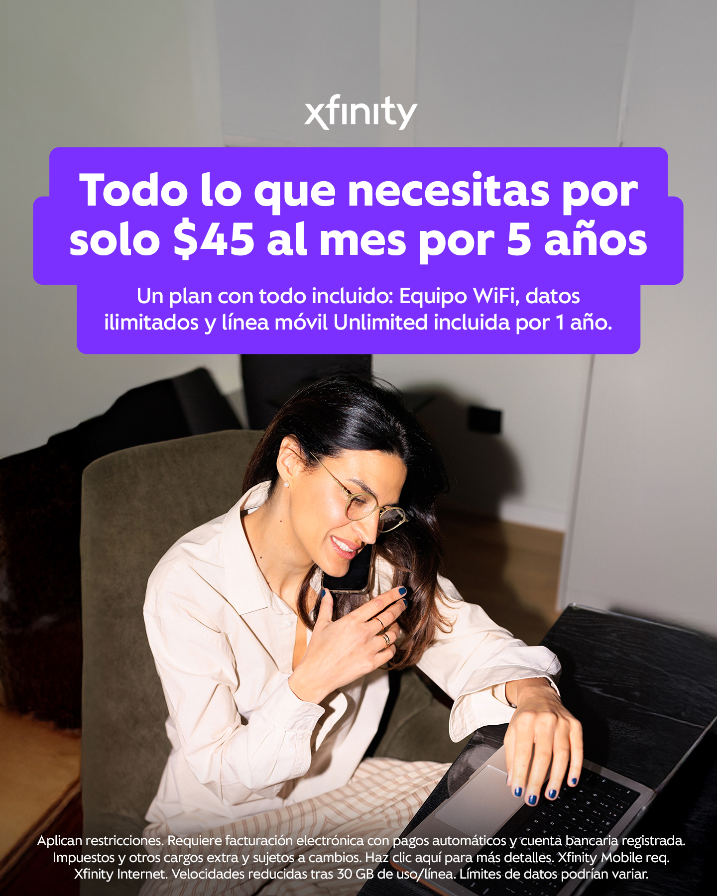 Xfinity Facebook ad