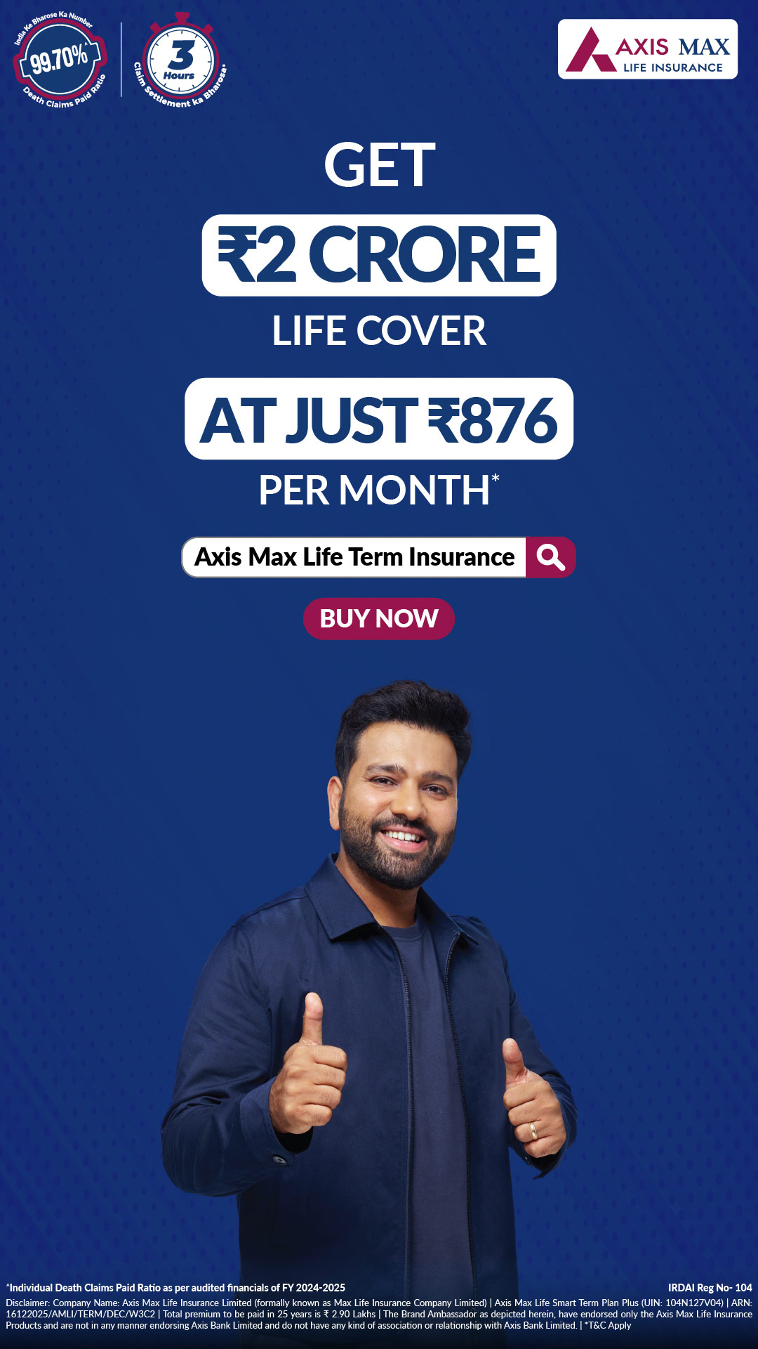 Axis Max Life Insurance Facebook ad