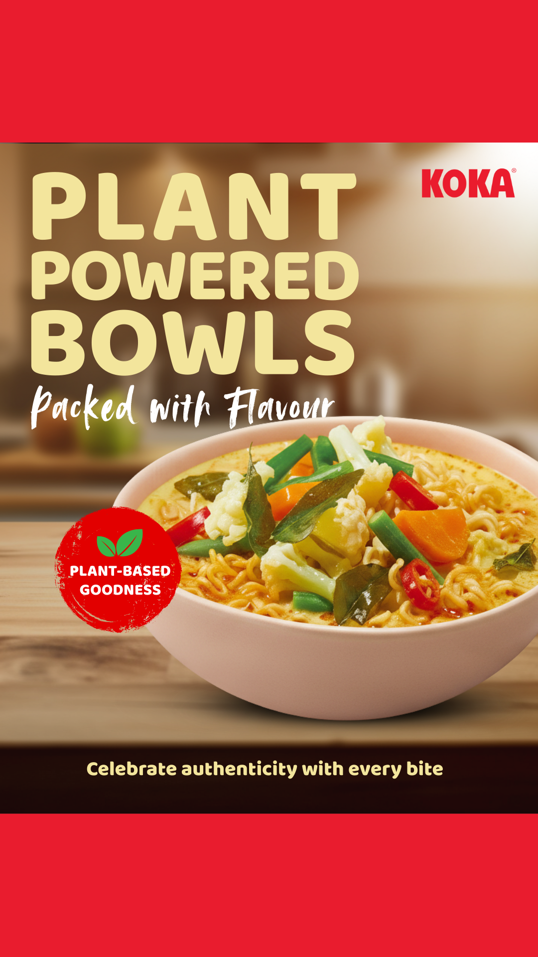 Koka Noodles Facebook ad: Reimagining Plant-Based Wellness