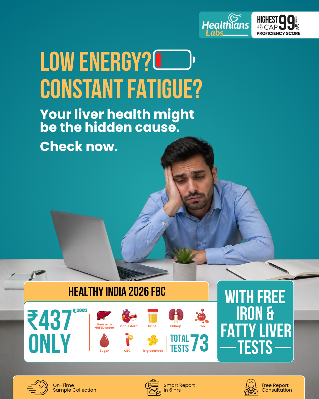 Healthians Facebook ad