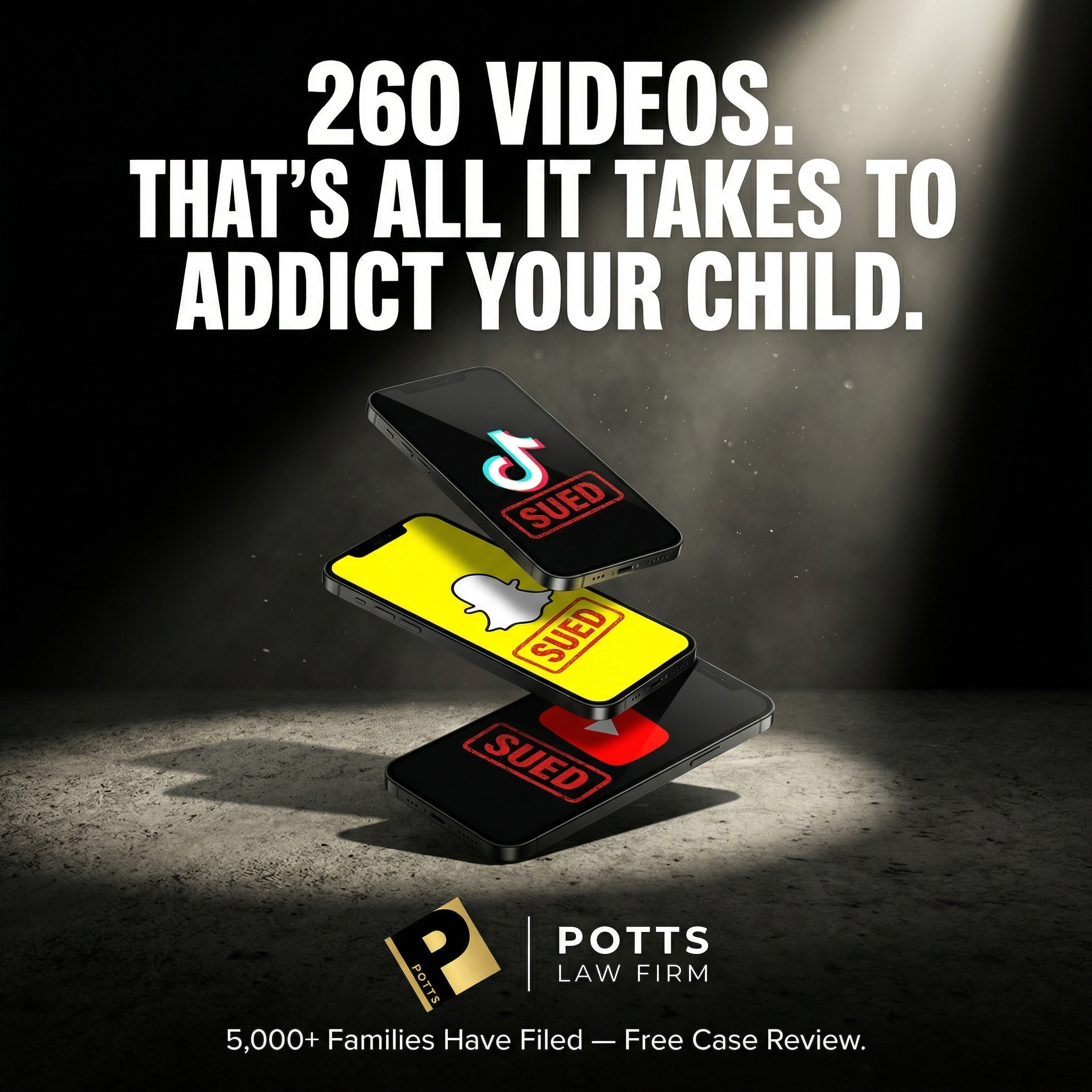 Derek Potts Law Facebook ad