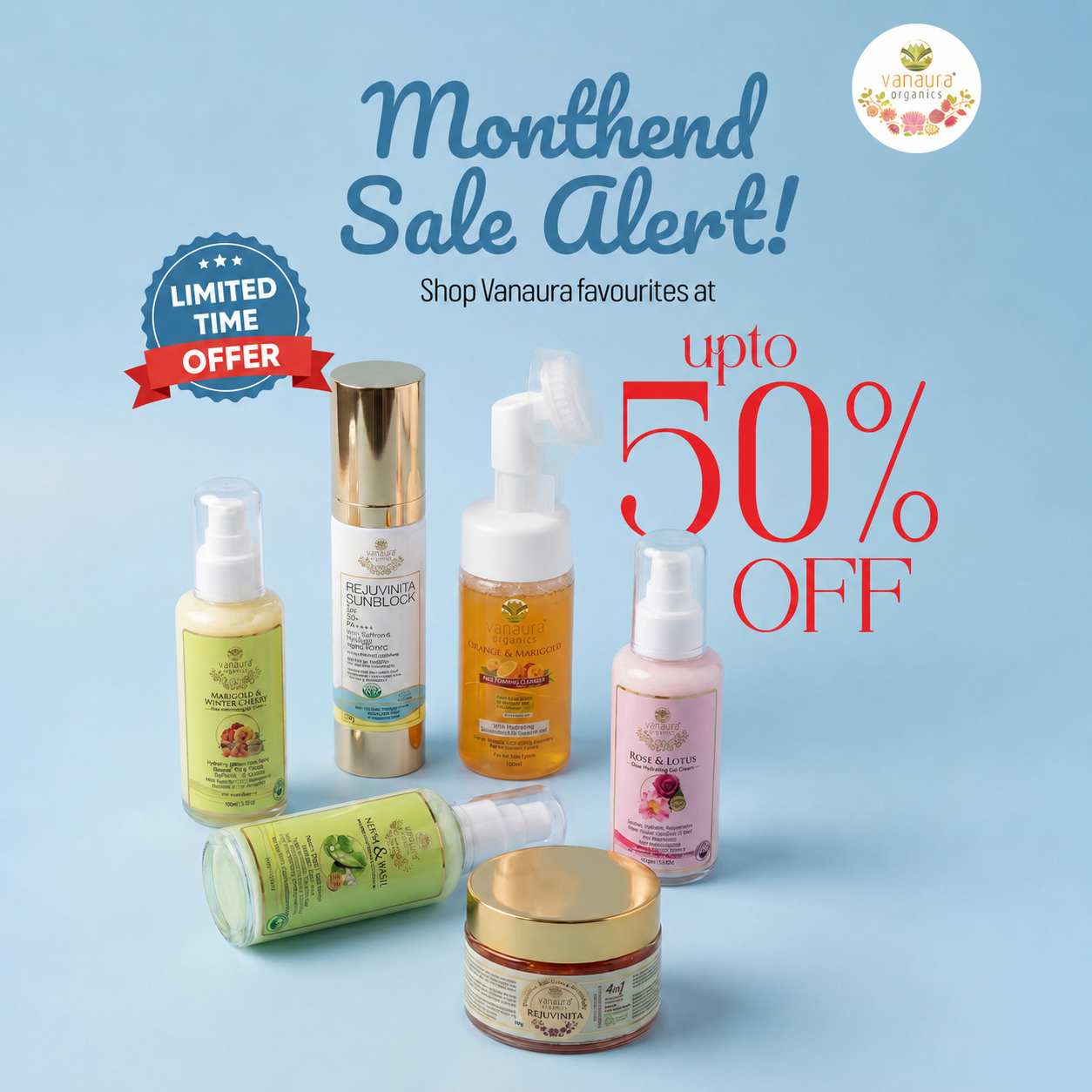 Vanaura Organics - Experience the Essence of Ayurveda Facebook ad